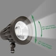 thumbnail image 3 of GKOplus 44° Beam Angle 30Watt Bullet LED Spotlight, 120-277V, 4000K, 3230 Lumens, Outdoor Flag Pole Light Fixture, UL Listed, Aluminum, Dark Bronze, 3 of 6