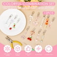 thumbnail image 3 of 12Pcs Lip Gloss Keychain Bulk Lip Balm Keychain with Exquisite Cute Charm Jewelry for Women Girl Key Purse Decor, 3 of 11