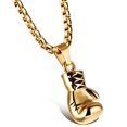 thumbnail image 1 of Pendentif Chaîne Gant de Boxe Punk en Acier Inoxydable pour Hommes et Femmes, Doré (Femmes), 1 of 4