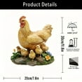 thumbnail image 2 of LAMIRO Metal Rooster Garden Decor - Outdoor Statues, Stakes and Inserts for Yard, Patio and Flower Pots | Chicken-Themed Sculptures, Lawn Art and Backyard Ornaments A, 2 of 7