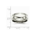 thumbnail image 2 of Titanium Sterling Silver Inlay 8mm Polished Band - Size 7.5, 2 of 2
