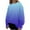 Y_Blue, variant on ManxiVoo Unisex Gradient Print Hooded Sweatshirt Comfort Fit Long Sleeve Casual Streetwear Top L Size Black