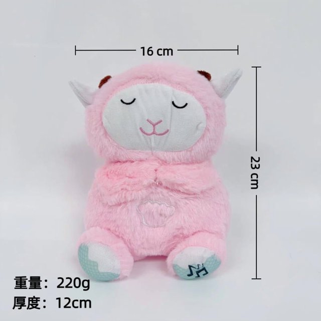 Jouet en Peluche Koala Gris avec Musique, Lumière et Mouvement de Respiration à 4 Vitesses - Modèle HX