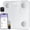White, variant on Smart Scale for Body Weight, Digital Bathroom Scale BMI Weighing Body Fat Scale, Accurate Body Composition Scale Monitor for People's Health with Smartphone App, Compact Size, 400lb (White)