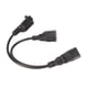 thumbnail image 5 of Cable de alimentación dividido en Y, IEC320 C14 a 5 IE R Cord R Cable divisor de alimentación de grado profesional, 5 of 8
