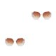 thumbnail image 1 of Qarigey Gafas de sol Retro de lujo sin marco para mujer, gafas de sol con incrustaciones de diamantes de imitación, gafas de sol de Color Color café 2Conjunto, 1 of 6