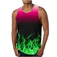 thumbnail image 1 of Hombres Casual Gradación Impresión Suéter Cuello Redondo Tanque Deportivo, 1 of 4