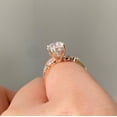 thumbnail image 4 of solitaire jewels3.75CT Oval Moissanite Hidden Halo Engagement Ring For Women, 14K Yellow Gold, 4 of 5