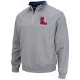 thumbnail image 2 of Men's Colosseum Heathered Gray Ole Miss Rebels Tortugas Team Logo Quarter-Zip Jacket, 2 of 3