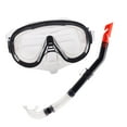 thumbnail image 1 of Set de snorkel Gafas de natación Máscara de buceo Gafas de natación para adultos Hombres Mujeres Snorkel Negro Claro, 1 of 8