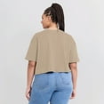thumbnail image 7 of Women's Fanatics Khaki Cincinnati Bengals Elements Super Soft Boxy Cropped T-Shirt, 7 of 7