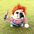 thumbnail image 4 of Disfraz de perro novedoso y divertido, ropa de fiesta para mascotas, ropa de cosplay para mascotas, adecuada para cachorros grandes y medianos, disfraz de Halloween para perros, 4 of 5