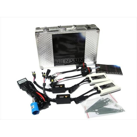 Kensun UN-K-55W Kit-9004 M-10K HID Bi-Xenon 10000K 55W AC Kit, Light Blue