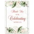 thumbnail image 1 of Darling Souvenir MADE WITH LOVE Tropical Leaves,Thank You For Celebrating With UsWelcomeSignIdeal For Anniversary, Wedding, Birthday Party Supplies- 18x12, 1 of 5
