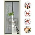 thumbnail image 3 of Mosquitera magnética para puerta, mosquitera personalizada para puerta, cortina mosquitera magnética negra de 210 x 100 cm para puertas y ventanas, antimosquitos y moscas, 3 of 5