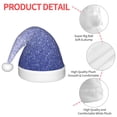 thumbnail image 4 of Yiaed Glittering Blue Purple Print Hat,Santa Claus Hat For Xmas Party, Christmas Hat For Boys Girls Child Infant Holiday Hat, 4 of 6