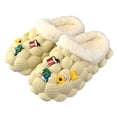 thumbnail image 6 of Women's Lined Clogs Winter Waterproof Cloud Pillow Slippers Slip on Garden Shoes Non Slip Home House Shoe Indoor Outdoor Mules, 6 of 7