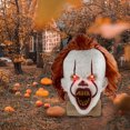 thumbnail image 4 of FlkwoH Halloween Pennywise Scary Mask Scary Clown Full Face Horror Costume Party Festival Cosplay Decoración Prop para Adulto, Modelo: Tipo 1 - Modelo: Tipo 1, 4 of 5