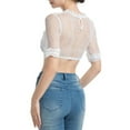 thumbnail image 5 of Elegant Women's Lace Blouse Feminine Casual Top For Oktoberfest And Seasonal Wear With Delicate Detailing Comfortable Long/Short Sleeve Tee Shirts for Men Beach Tops Casual Shirt, 5 of 8