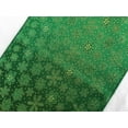 thumbnail image 3 of Christmas Holidays Brocade Collection In Glittery Snowflake Print Table Runner, 3 of 3