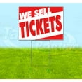thumbnail image 1 of We Sell Tickets (18" x 24") Yard Sign, Includes Metal Step Stake, 1 of 6