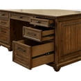 thumbnail image 6 of Traditional Wood Double Pedestal Executive Desk, Writing Table, Office Desk, Fully Assembled, kklfec, 6 of 10