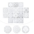 thumbnail image 3 of 16pcs Mandala Pochoirs Peinture Dessin Réutilisable Bricolage Modèle de Fabrication, 3 of 9