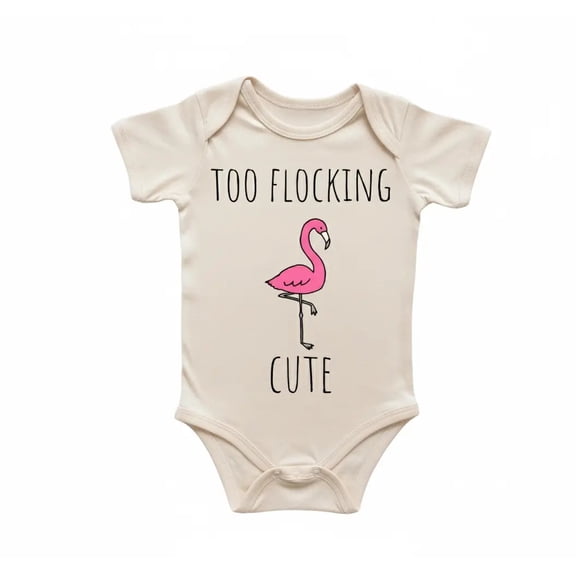 Flamingo Florida Newborn Baby Bodysuit