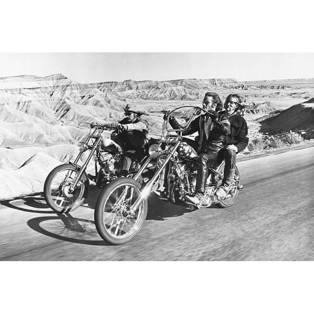 Peter Fonda, Dennis Hopper and Jack Nicholson on bikes in desert in ...