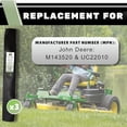 thumbnail image 3 of Terre ProDUCTS, 3 pACK mEDIUM lIFT lAWN mOWER bLADES, 54 iNCH dECK, cOMPATIBLE WITH jOHN dEERE lx280, x380, x384, x390, x394, gx255, gx325, gx335, z425, z435, z445 AND mORE, rEPLACES m143520, uc22010, 3 of 9