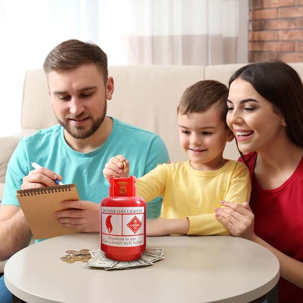 Hucha infantil | Banco para niños | Tarro de ahorros para billetes y monedas | Herramienta de aprendizaje financiero | Hucha de gran capacidad para el hogar o la habitación | 1 unidad