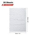 thumbnail image 2 of Uxcell 20 Sheets Tissue Paper, 14" x 20" Patterned Wrapping Tissue Paper for Floral Gift Wrapping DIY Crafts Birthday Weddings Party Decoration, Small Black Star, 2 of 6