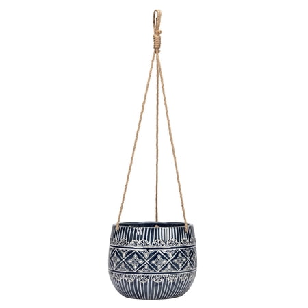 Set of 1 Medium Graphic Band Hanging Planter