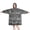 Black Geometric Striped, variant on Wearable Oversized Blanket,Black Geometric Diamond Pattern Wearable Blanket Hoodie for Adults,Cozy Hooded Blankets with Super Pockets,Super Warm Fuzzy Pullover for Women & Men