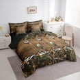 thumbnail image 3 of Feelyou Rustic Wooden Paddle Bedding Comforter Set 7pcs, Branches Botanical Plant Queen Bedding Sets, Teens kids Boys Girls Reversible Queen Sheet Sets, Luxury Bedroom Decor, 3 of 8