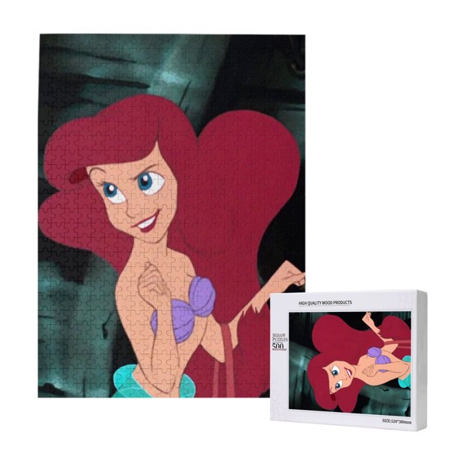 Rompecabezas de madera de 500 piezas de Ariel: adecuado para niños y adultos, rompecabezas para niños y niñas, juguetes de juego de entretenimiento con rompecabezas. Talla única