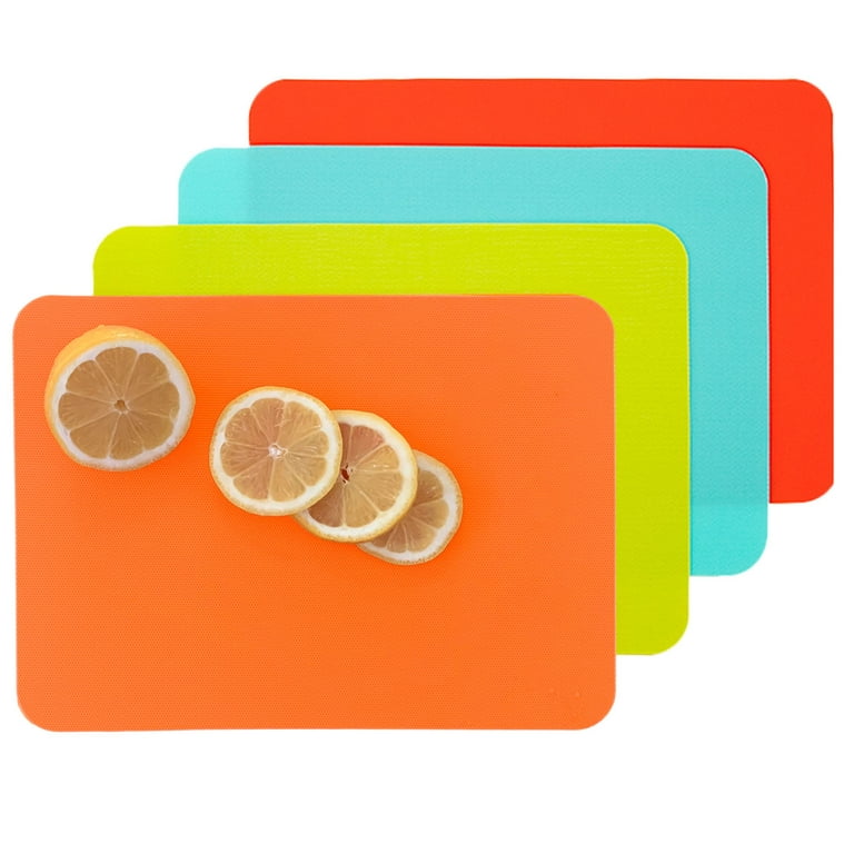 Plastic Cutting Boards for Kitchen, WK Flexible Cutting Board Mats Set of  4, Nonslip Cutting Board for Meat, Thin Cutting Sheets with Hole,  Dishwasher Safe, BPA Free - Yahoo Shopping