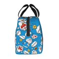 thumbnail image 4 of Cute Cartoon Anime Lunch Bag With Zipper Waterproof And Reusable Cooler Tote Lunch Box For School/Office/Picnic/Work, 4 of 5