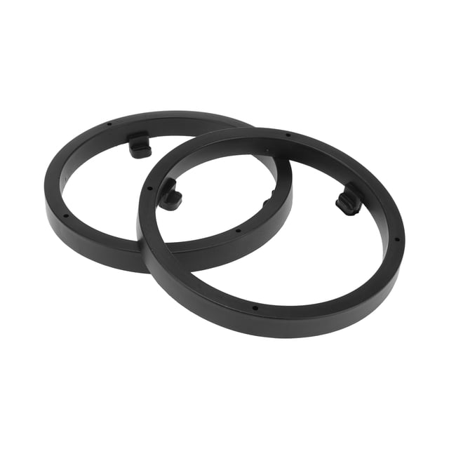 Anillo Espaciador de Altavoz Único Bargains Adaptador de Altavoz Tweeter para Mitsubishi Eclipse Cross Impermeable Negro para 6.5" ABS 2 Pcs