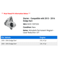 thumbnail image 2 of Starter - Compatible with 2013 - 2016 Dodge Dart 2014 2015, 2 of 2