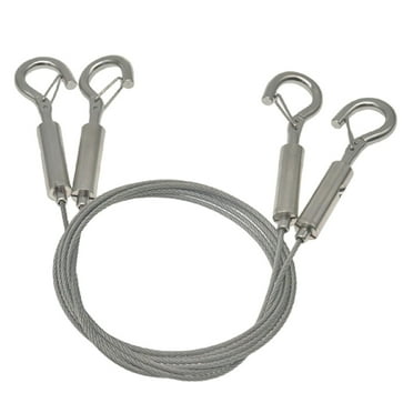 Apooke 2pcs Heavy Duty Picture Hanging Wire Stainless Steel Mirror Frame Hanging Wire Rope for Picture,Artwork Lamps,Paintings