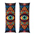 thumbnail image 1 of Balery Vibrant Psychedelic Eye Funda Protectora para Almohada Corporal de Algodón Hipoalergénico con Cierre(55 x 21 pulgadas), Almohadas No Incluidas, 1 of 7