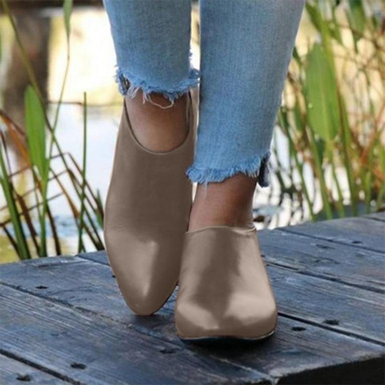 Women's gray booties size 8 discount