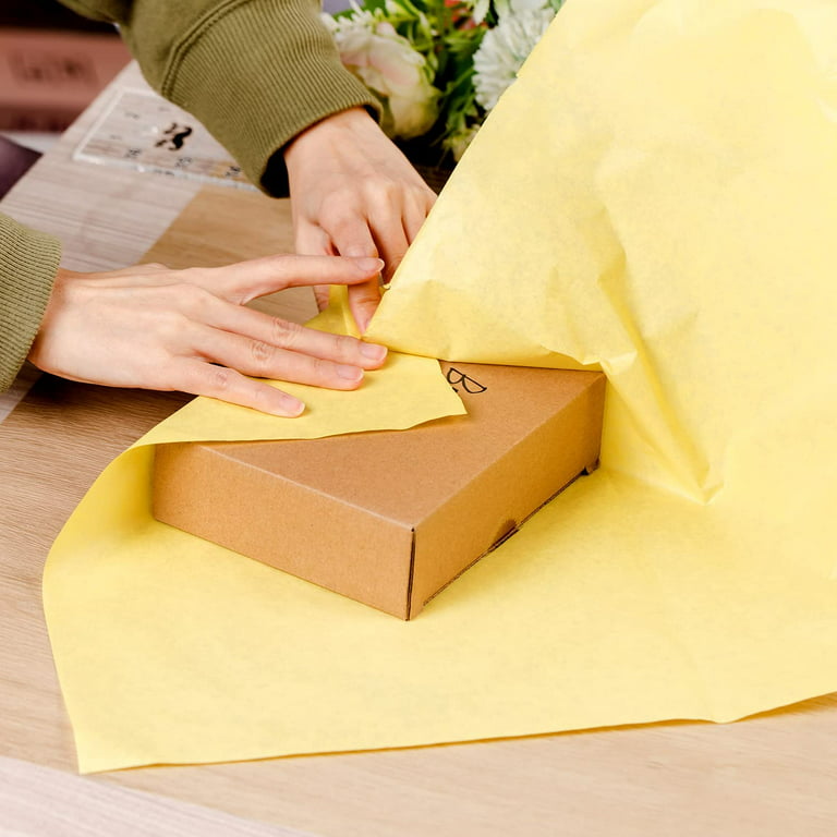  MR FIVE Assorted Yellow Tissue Paper Bulk,20x 30