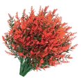 thumbnail image 4 of 8pcs Lavender Artificial 5 Branches Plastic Fake Bouquet Wedding Simulation Flower  Purple 1, 4 of 8