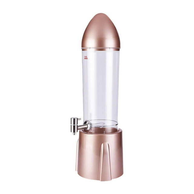 Dispensador de cerveza de 3 l, torre de cerveza estable con grifo, dispensador de bebidas con luz de colores para fiestas, juegos, pubs, RV, salón