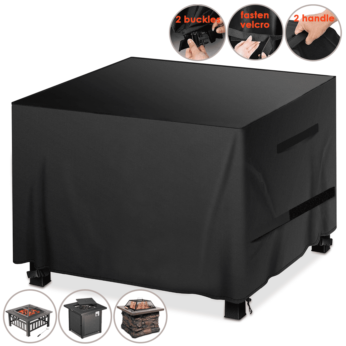 18 Month Warranty95x 92x 50 cm SIRUITON Cooler Cart Cover Oxford Polyester Outdoor Waterproof Cooler Cover Black