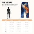 thumbnail image 4 of Lsque Galactic Dog Swirls Art Print Women's Pajama Pants, Lounge Pant - Comfortable Home Wear,Elastic Waistband, Stylish Design-Small, 4 of 8