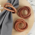 thumbnail image 4 of Three-Ring Napkin Rings, Decorative Handcuff Ring, Napkin Holders, Napkin Rings Bulk for Decoration 8Pcs, 4 of 7