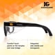 thumbnail image 4 of Gafas de seguridad KLEENGUARD V30 Maverick con lente transparente y montura negra, 4 of 9